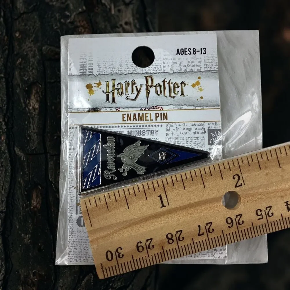 Loungefly Harry Potter Ravenclaw Enamel Pin Pennant Blue Silver LF-HPPN0003 NEW
